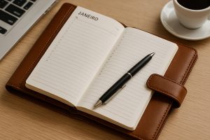 Agenda de Couro Personalizada