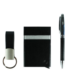 kit carteira caneta chaveiro