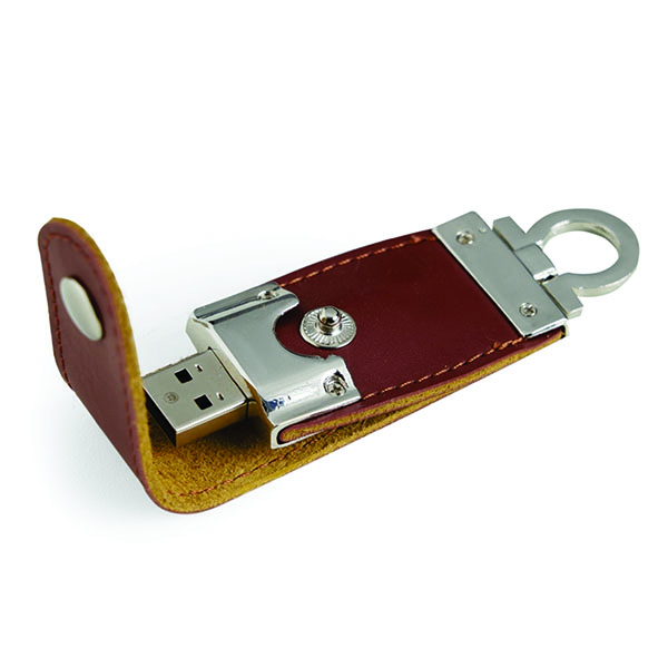 Pen drive Couro Sintético Brinde