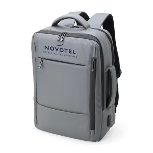 Mochila Couro Sintético USB Personalizada