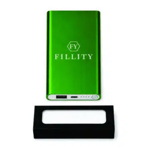 Bateria Portátil Slim em Alumínio Personalizada