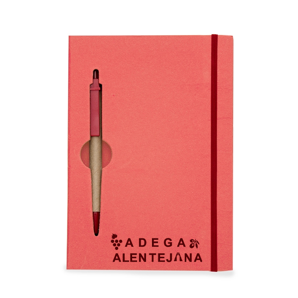 Bloco de Anotações Ecológico com Caneta Personalizado