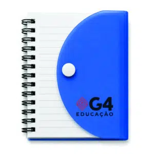 Bloco Promocional com Capa de Plástico
