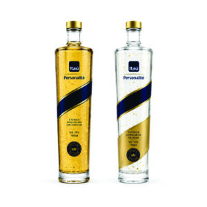 Cachaça Personalizada com Flocos de Ouro