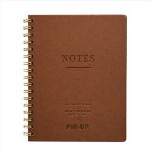 Caderno Couro Sintético Espiral Caderno