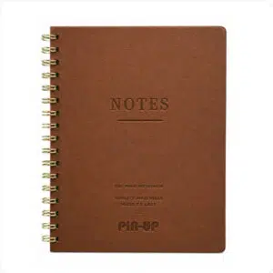 Caderno Couro Sintético Espiral Caderno