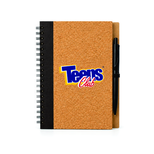 Caderno em Cortiça Personalizado