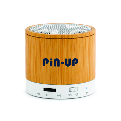 Caixa de Som Bambu Personalizada