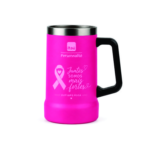 Caneca Tipo Stanley Outubro Rosa