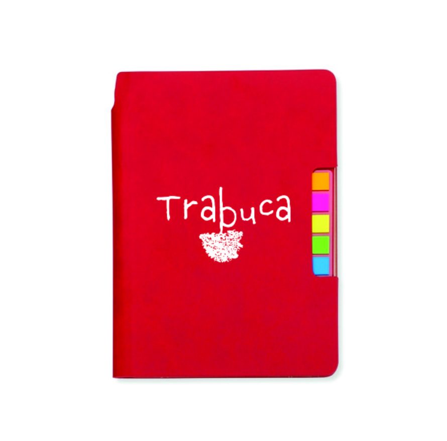 Caderno de anotações personalizado com post it