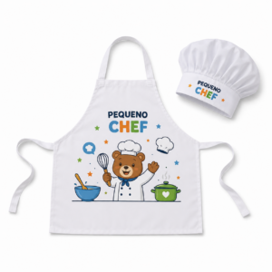 Kit Avental e Touca Infantil Personalizado