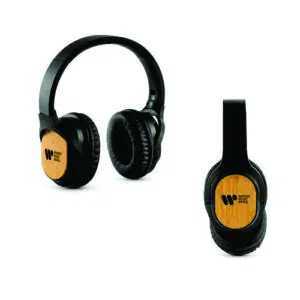 Fones de Ouvido Wireless em Bambu e ABS