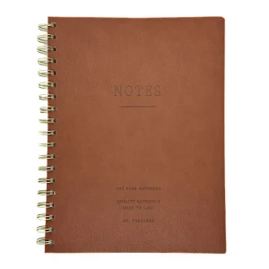 Caderno Couro Sintético Espiral Caderno