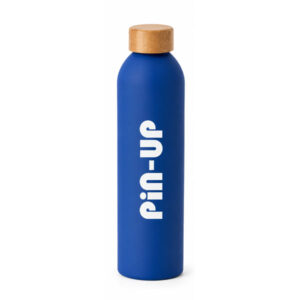 Garrafa com Tampa Bambu Personalizada