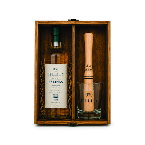 Kit Cachaça com Socador Personalizado