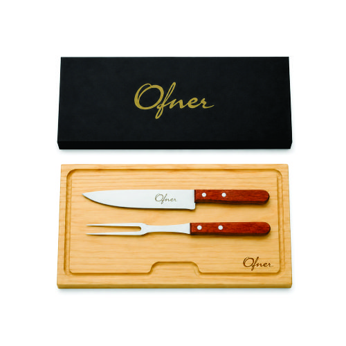 Kit Churrasco Faca Garfo e Tábua Personalizado