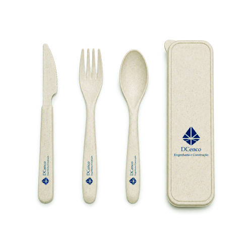 Kit Ecológico Talheres Personalizado
