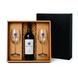 Kit Vinho com Taças Personalizadas