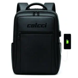 Mochila Couro Sintético USB Personalizada