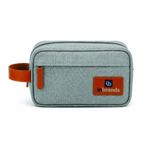 Necessaire Nylon e Couro Personalizada