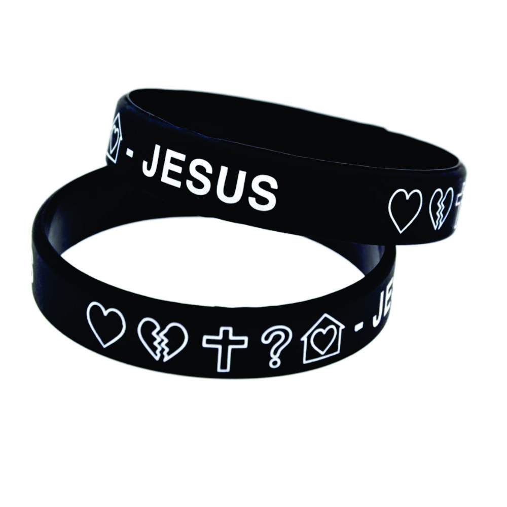 Pulseira de Silicone Religiosa