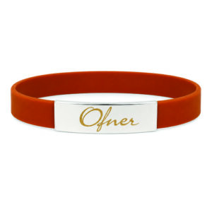Pulseira de Silicone com Acabamento em Metal Personalizada