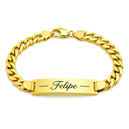 Pulseira Masculina Personalizada com Nome