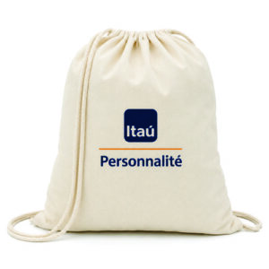 Sacola tipo Mochila 100% Algodão Personalizada