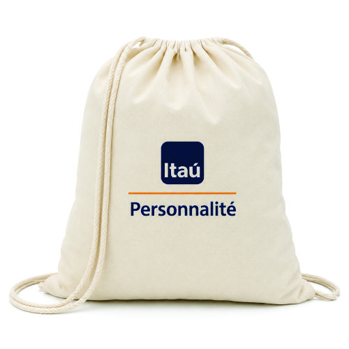 Sacola tipo Mochila 100% Algodão Personalizada