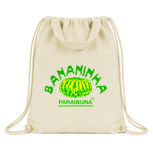 Sacola tipo Mochila em Algodão Reciclado Personalizada