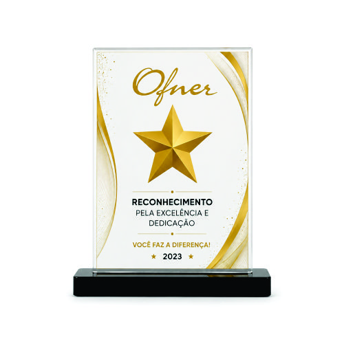Troféu de Acrílico para Brinde