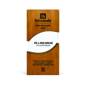 Troféu de Madeira Personalizado