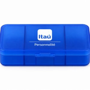 Porta Comprimidos com Tampa e 7 Divisórias