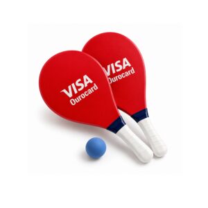 Kit Frescobol Laqueado Personalizada