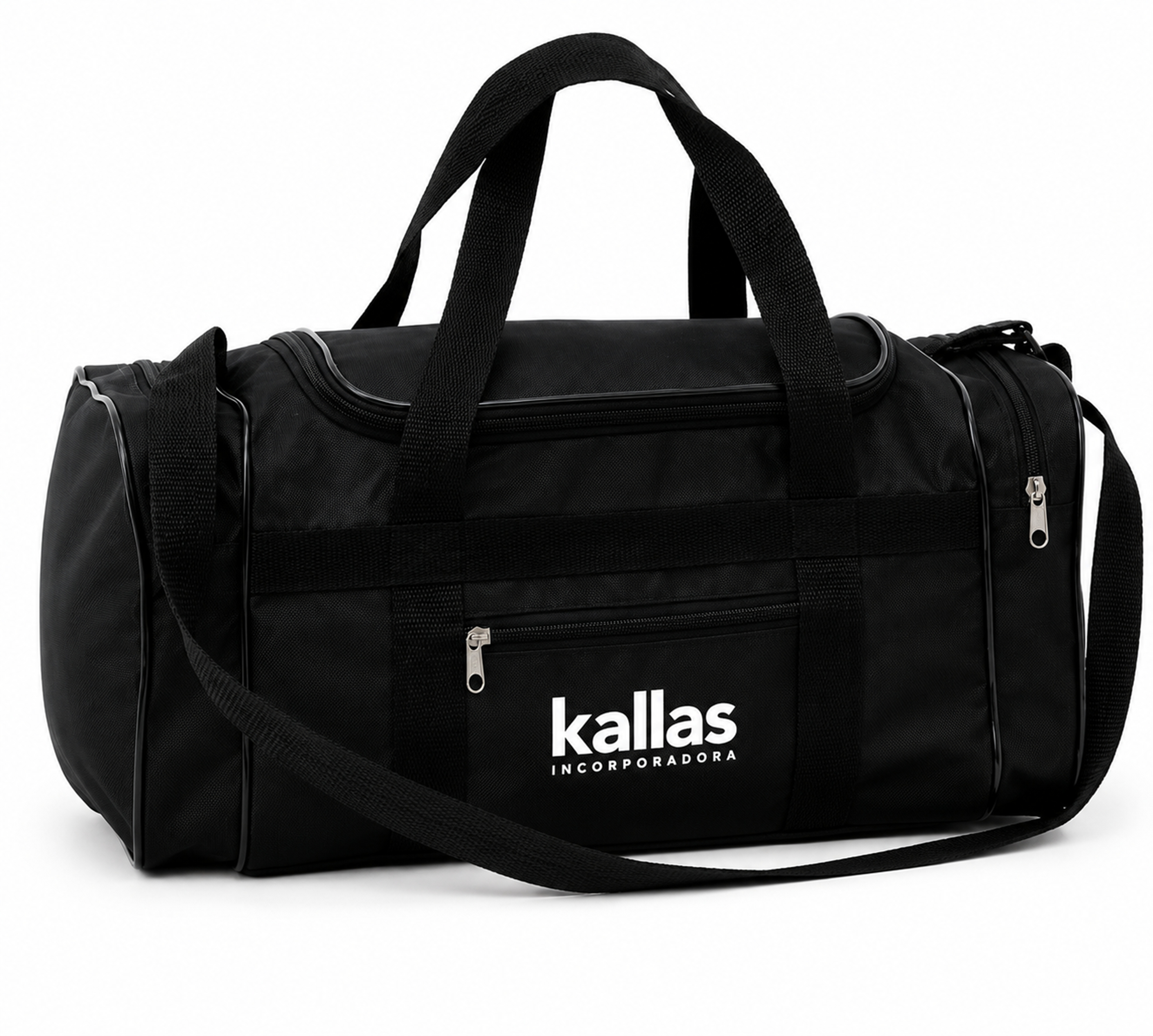 Mala Esportiva com Bolso Frontal e Lateral