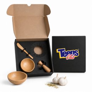 Kit Cumbuca e Amassador de Temperos Personalizado
