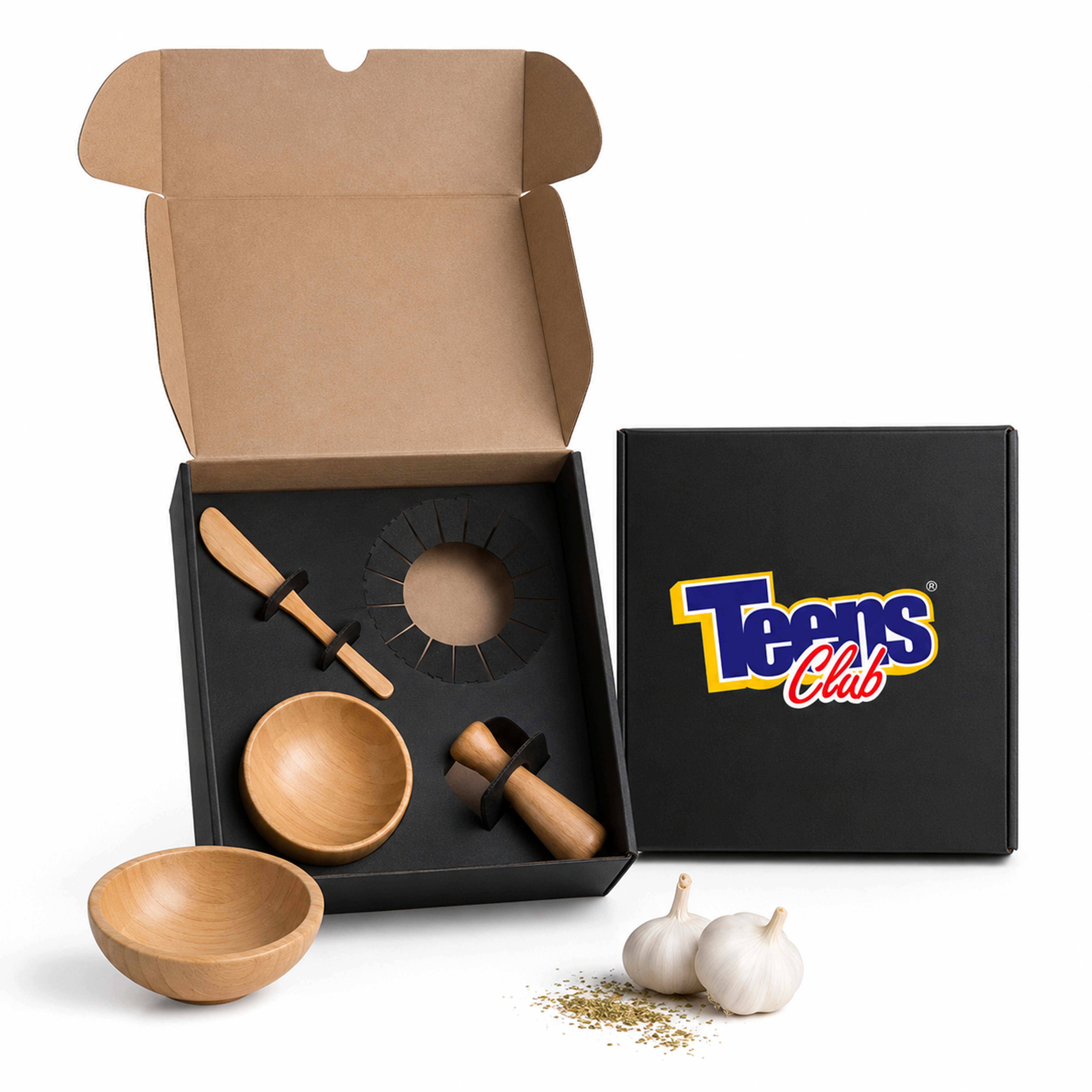 Kit Cumbuca e Amassador de Temperos Personalizado