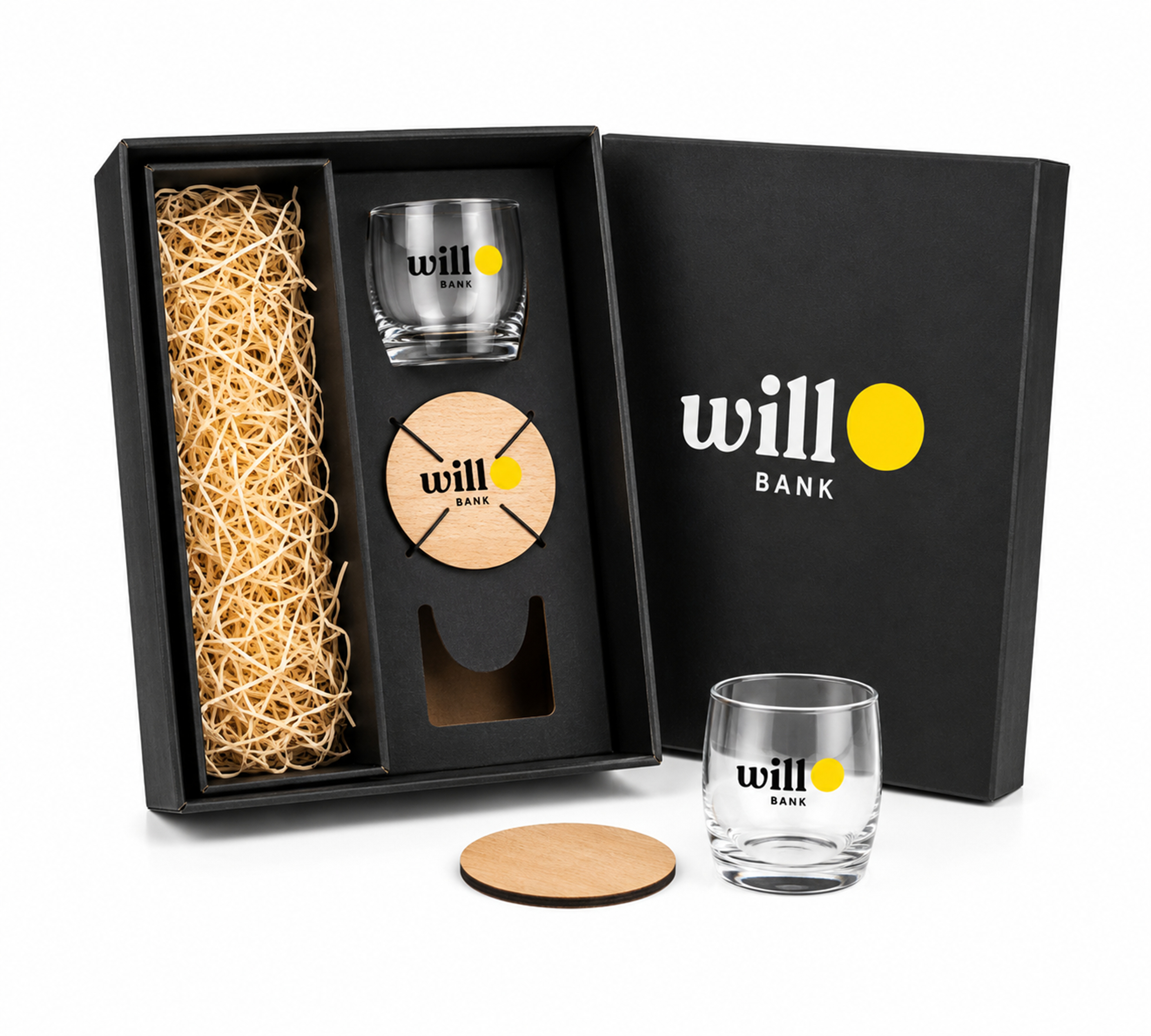 Kit Whisky Copos e Porta Copo Personalizado