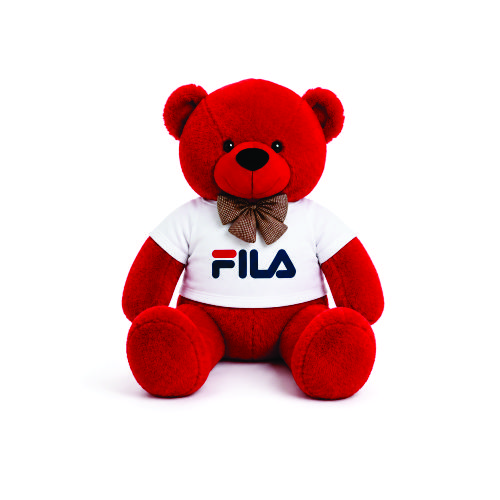 Mascote de Pelúcia Urso Vermelho