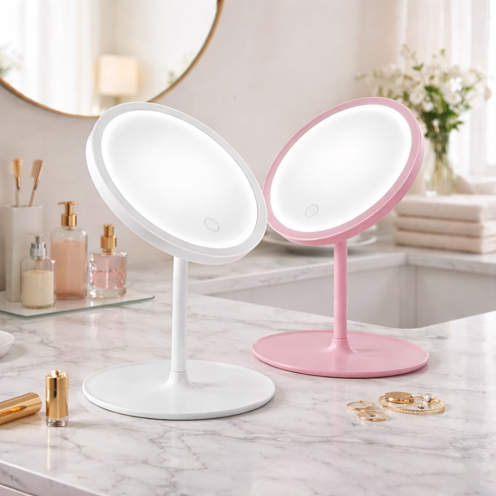 espelho de mesa com led personalizado