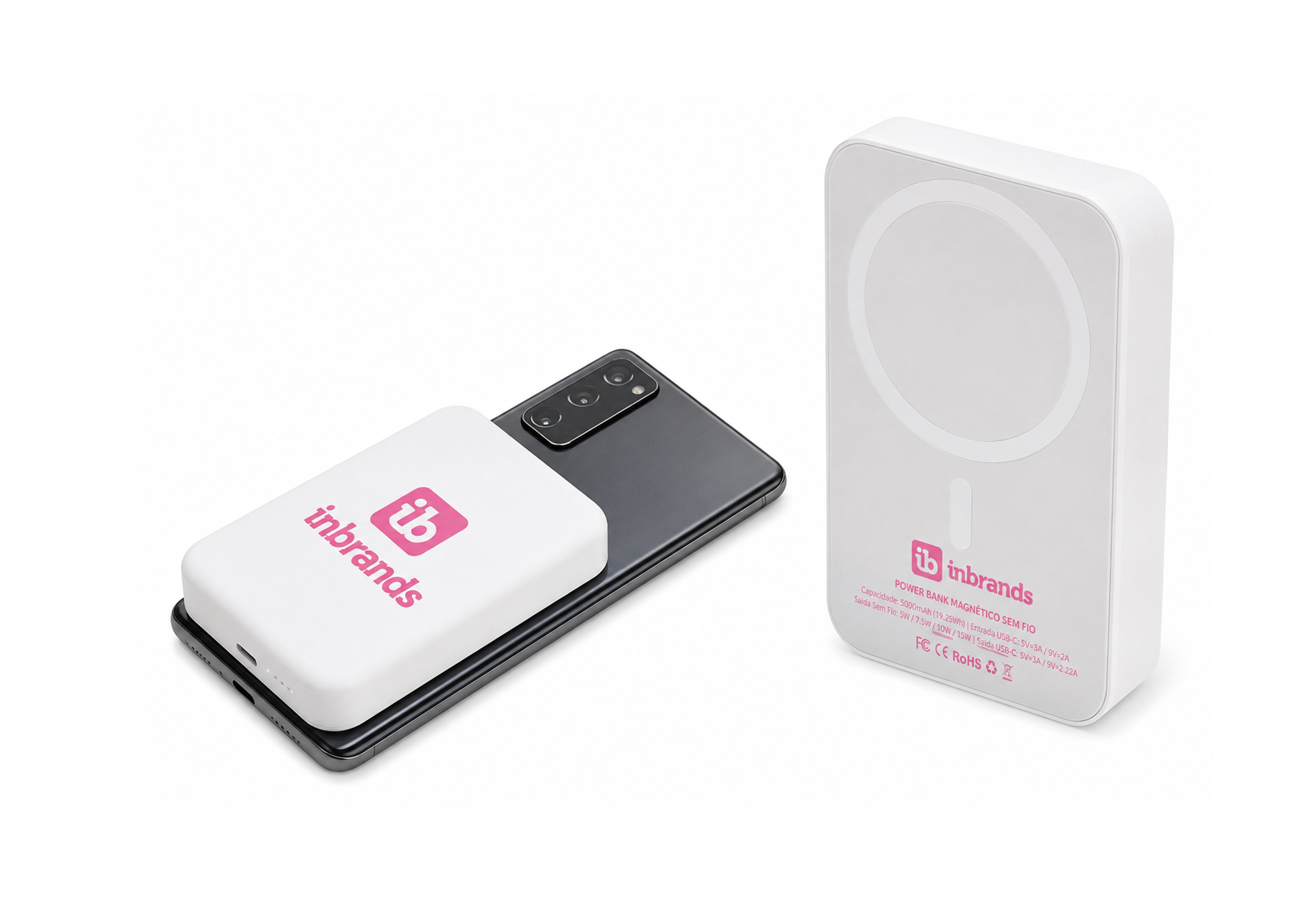 Power Bank 10.000mAh com Carregamento via Indução