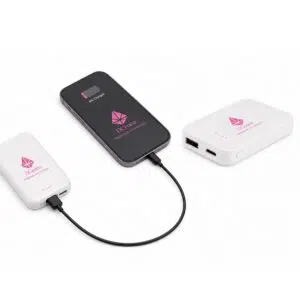 Bateria portátil em ABS 100% reciclado (4.000 mAh)