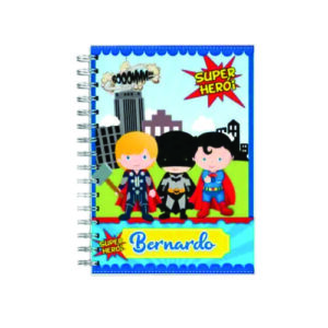 Agenda Escolar Super Herói Personalizada