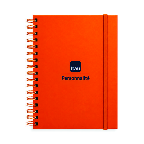 Agenda Espiral Metalizada Personalizada