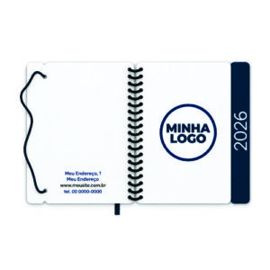 Agenda Espiral com Sua Logo