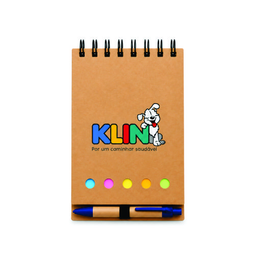 Bloco de Anotações com Caneta Personalizado para Brindes