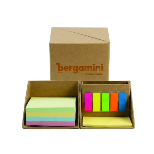 Bloco de Notas Ecológico Formato Cubo Personalizado