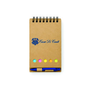 Bloco de Notas Sustentável Com Caneta Personalizado