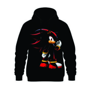 Blusa Moletom Flanelado Sonic Shadow Infantil