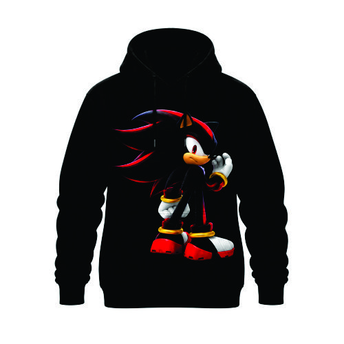 Blusa Moletom Flanelado Sonic Shadow Infantil